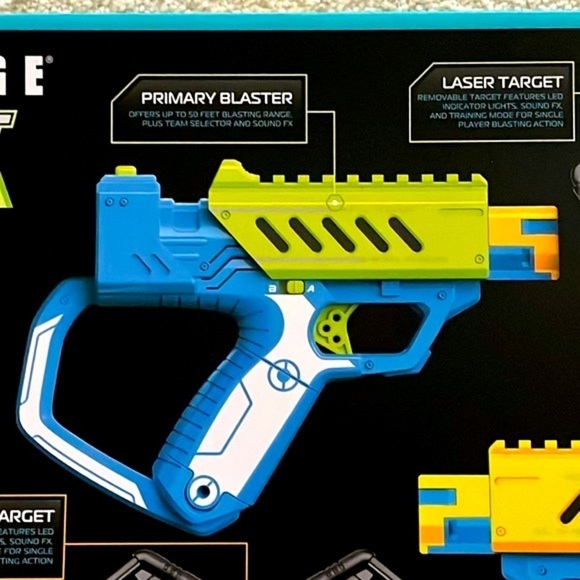 Brand New Sharper Image Laser Tag Dual Blaster Target Kit Chest Plate Action Toy - Picture 12 of 16
